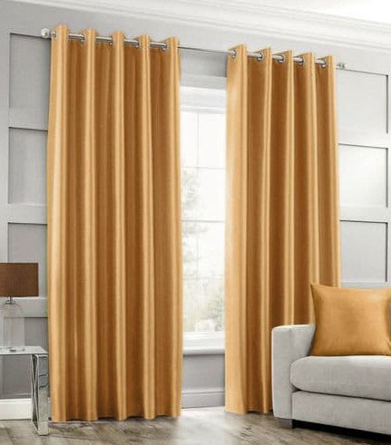 Silk Curtains golden