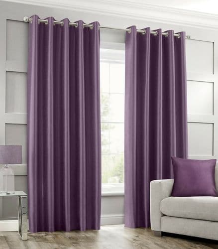 Silk Curtains Purple