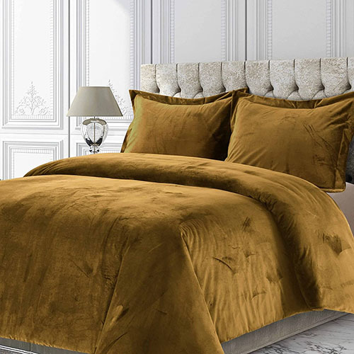 Velvet Flat Bed Sheet copper