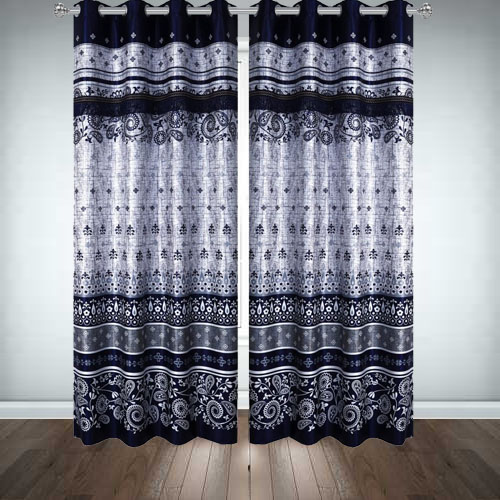 Printed Silk Curtains-12