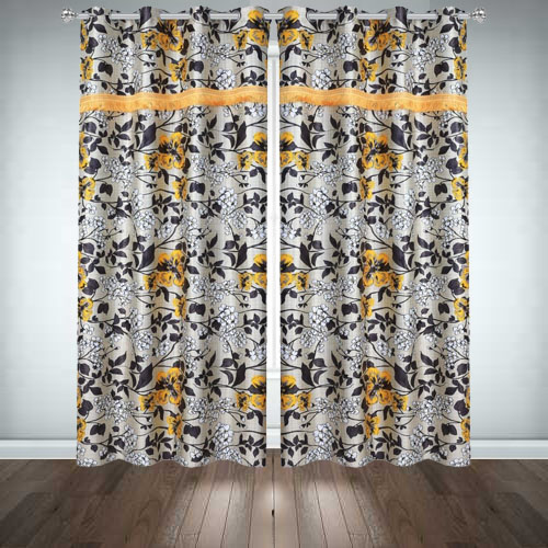Printed Silk Curtains-3