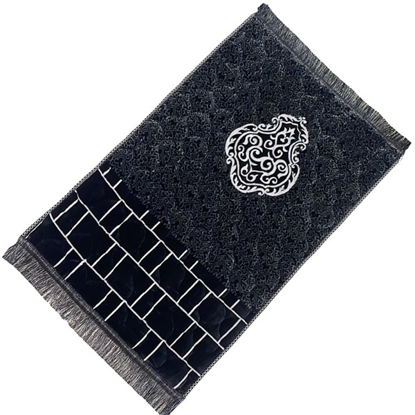 Traditional quilted prayer mats grey white