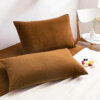 Velvet pillow cover Copper