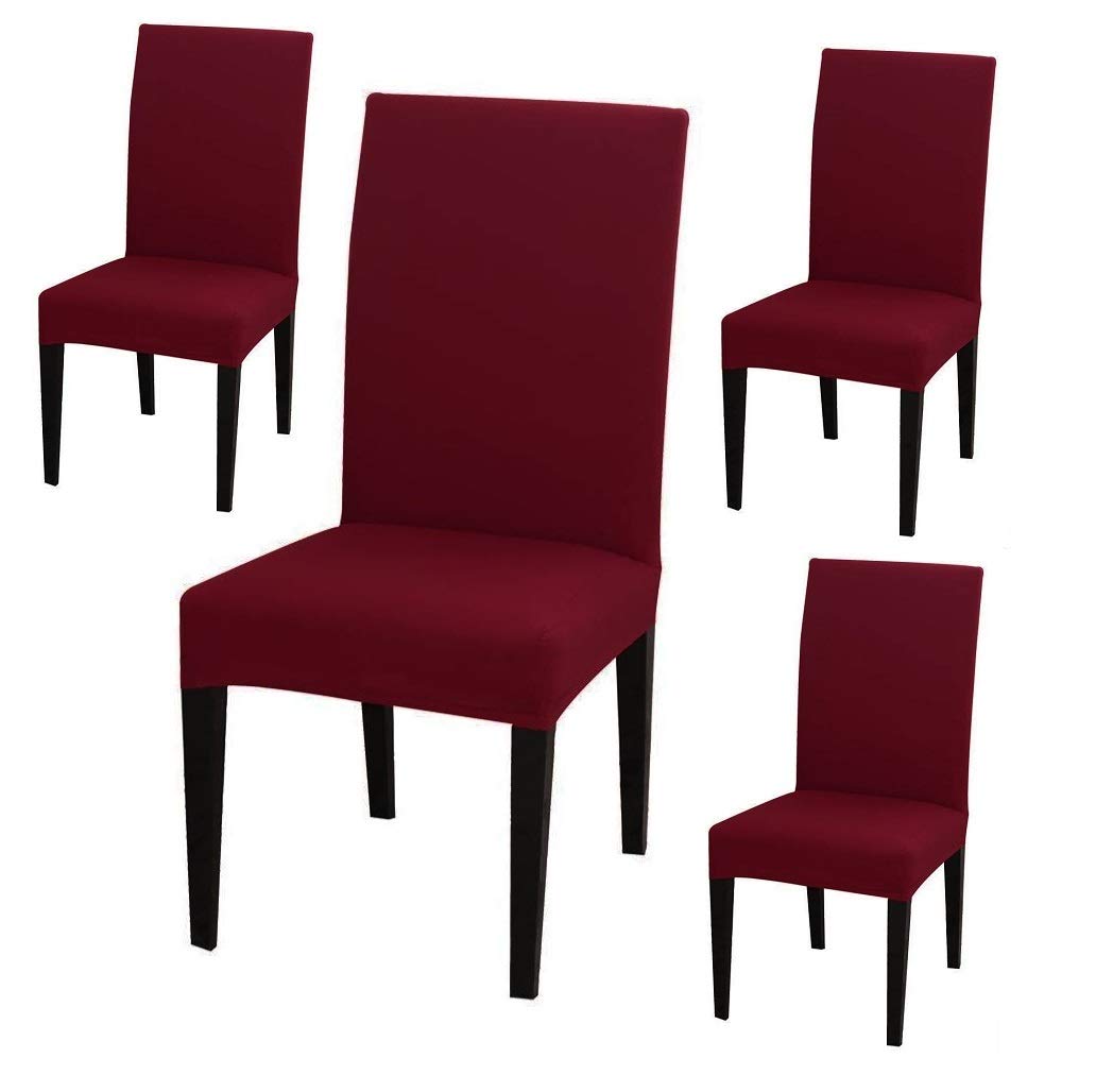 Dining Chair Covers maroon