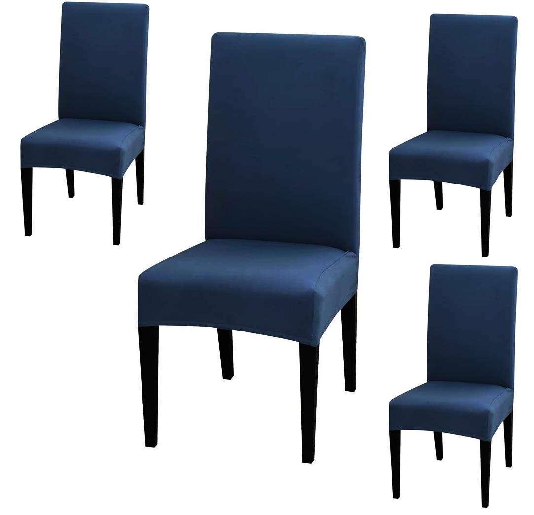 Dining Chair Covers navy blue