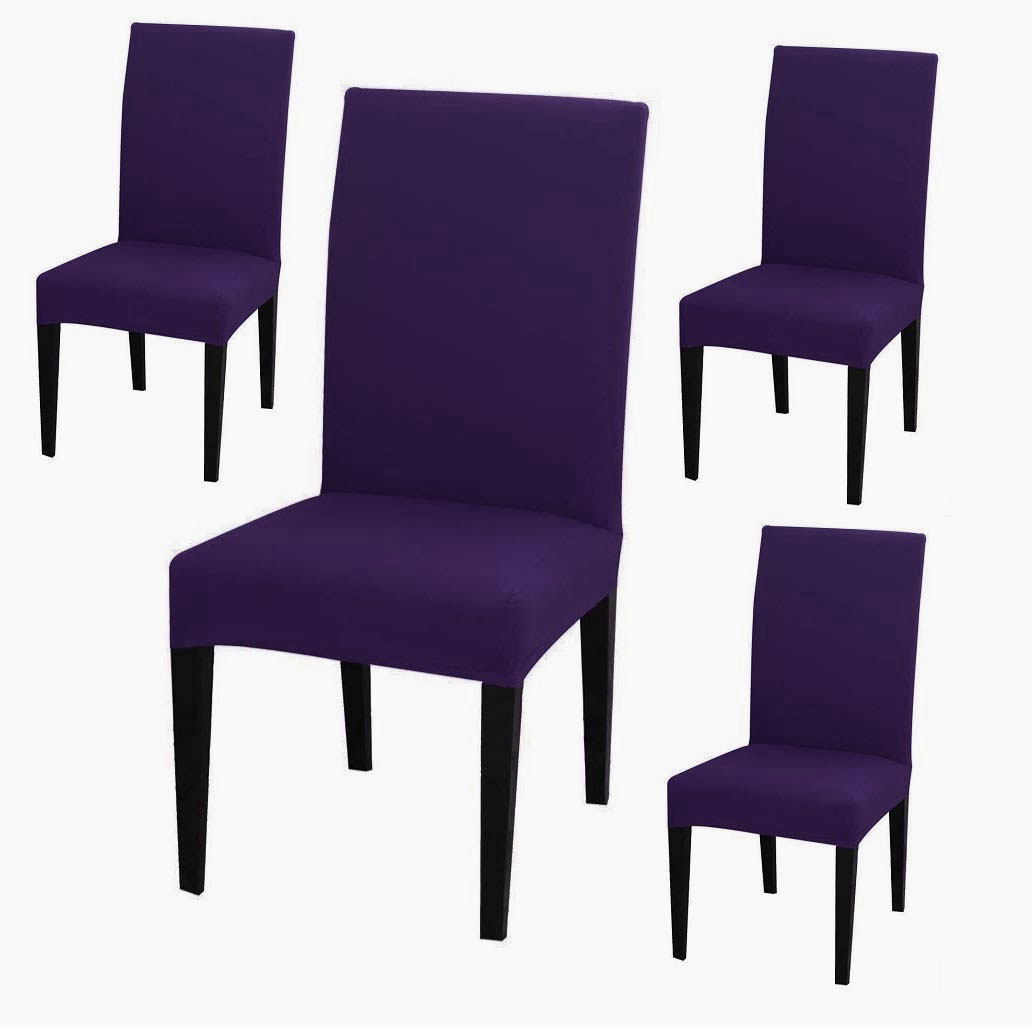 Dining Chair Covers plum