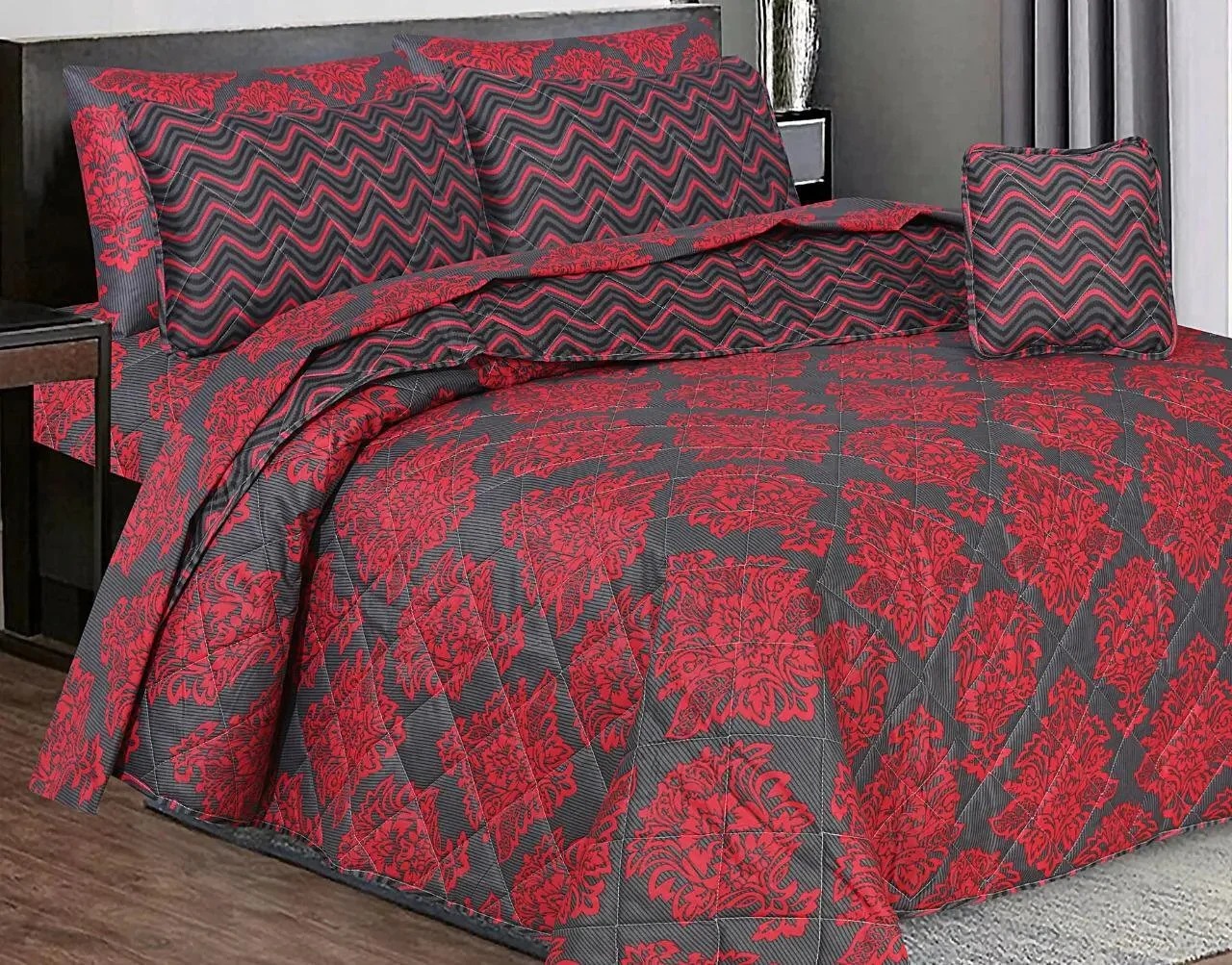 Quilted Comforter Set-14