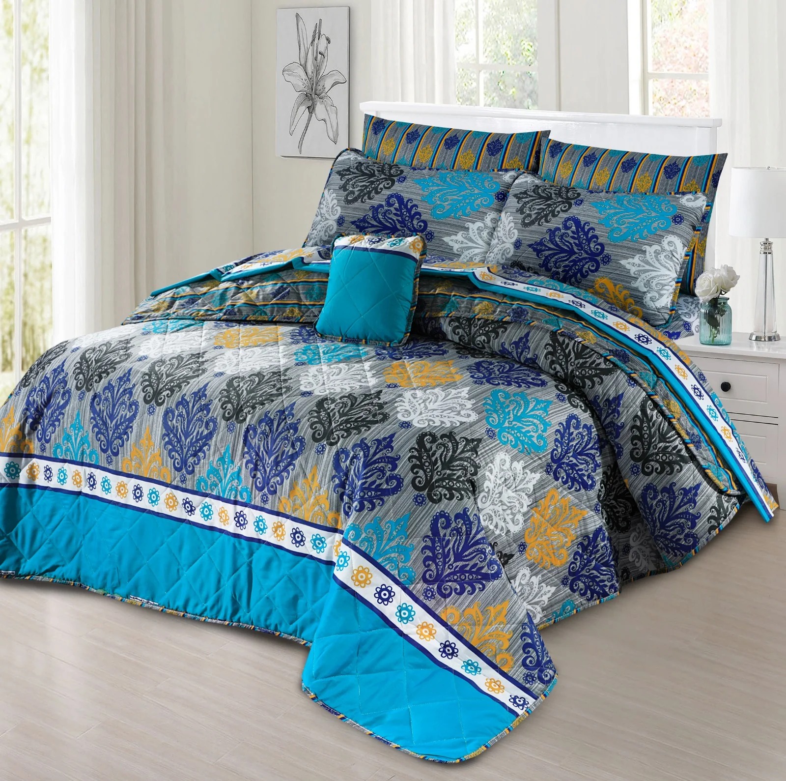 Quilted Comforter Set-121