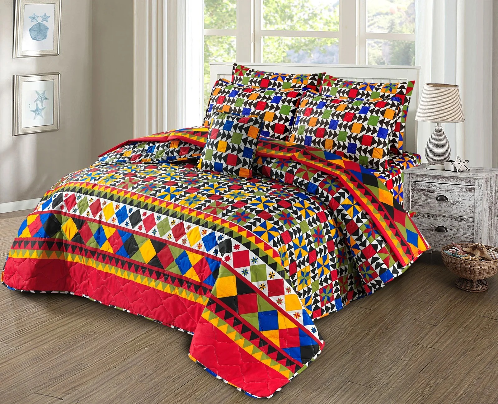 Quilted Comforter Set-123