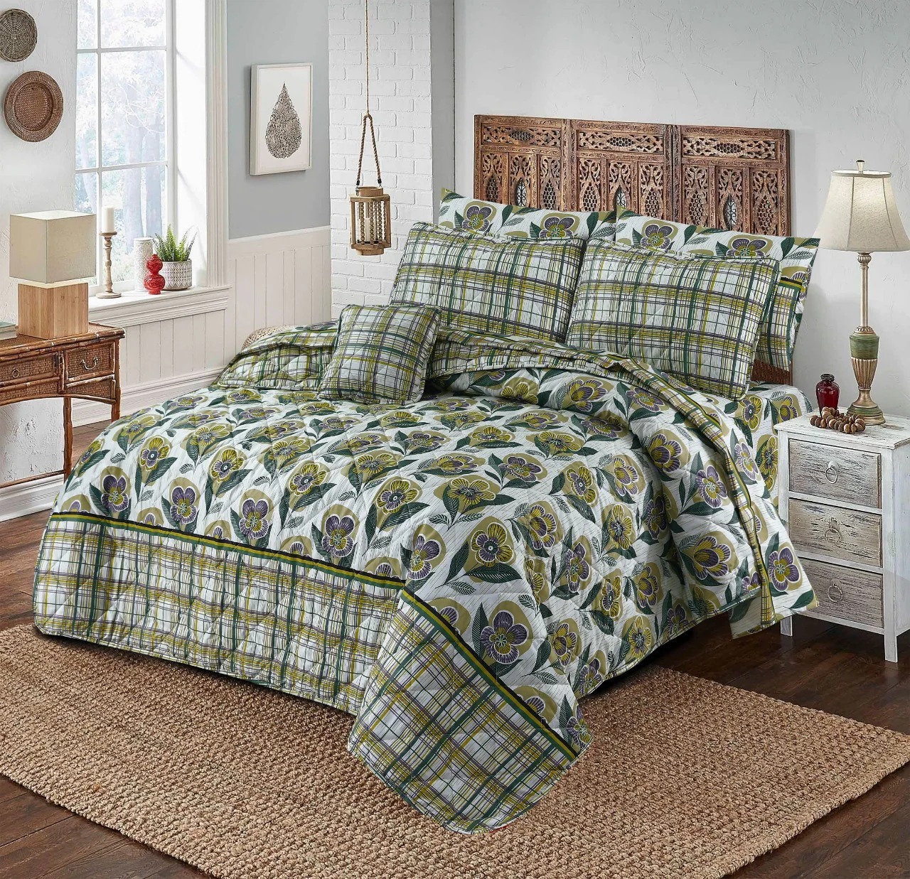 Quilted Comforter Set-125