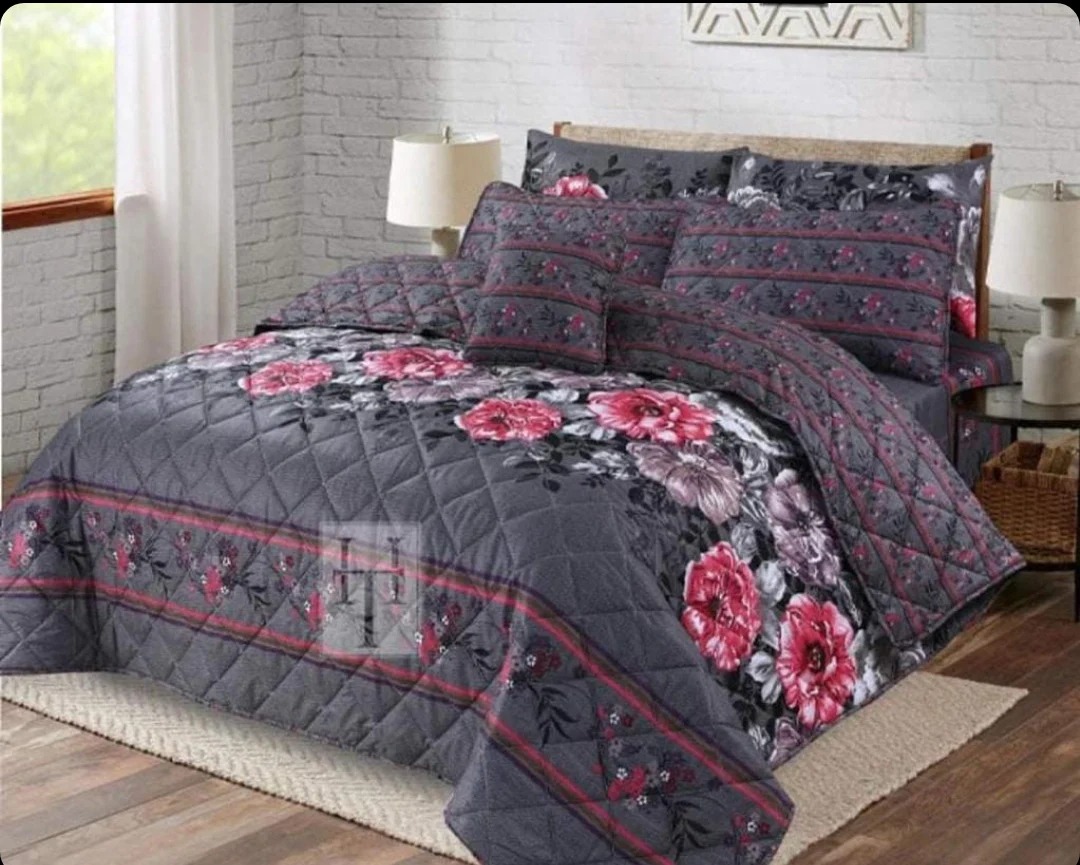 Quilted Comforter Set-127