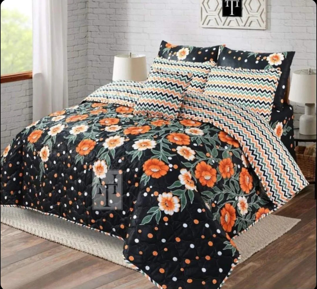 Quilted Comforter Set-104