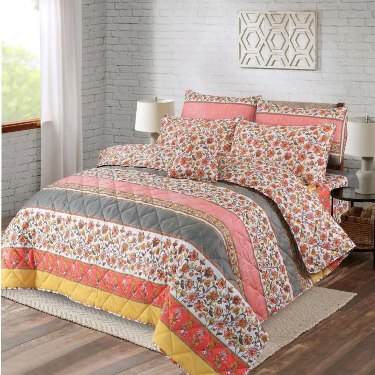 Quilted Comforter Set-147