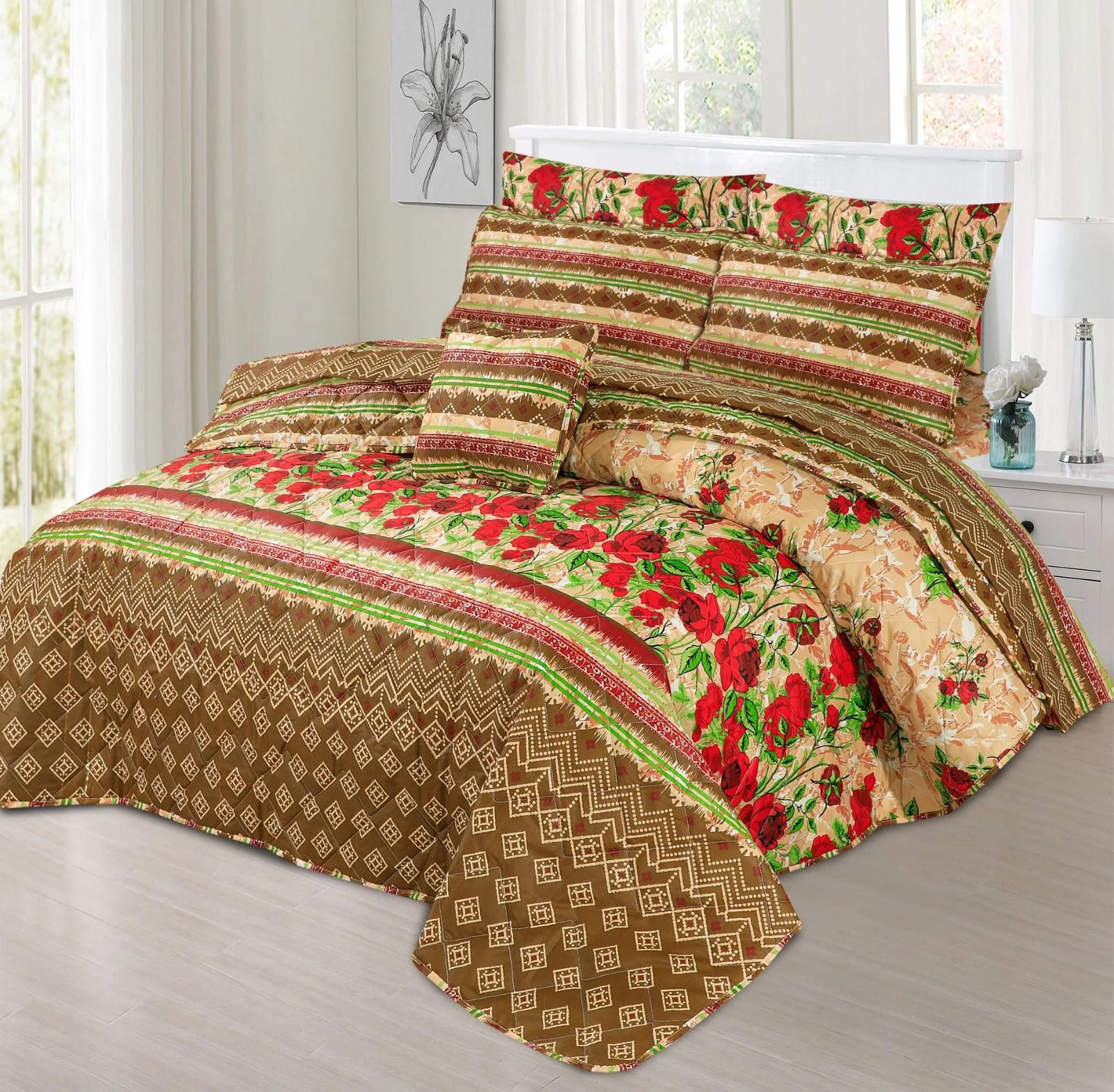 Quilted Comforter Set-148