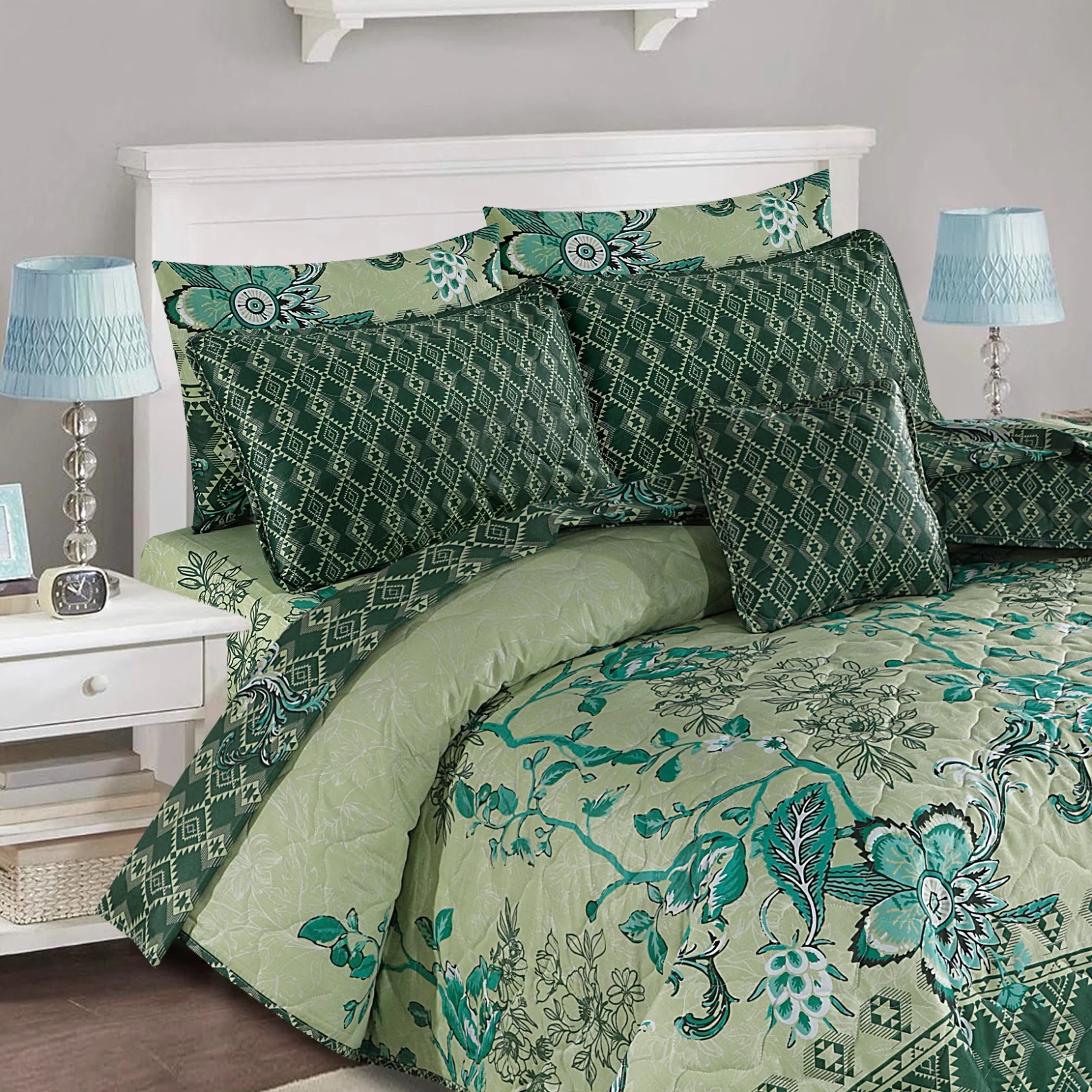 Quilted Comforter Set-153