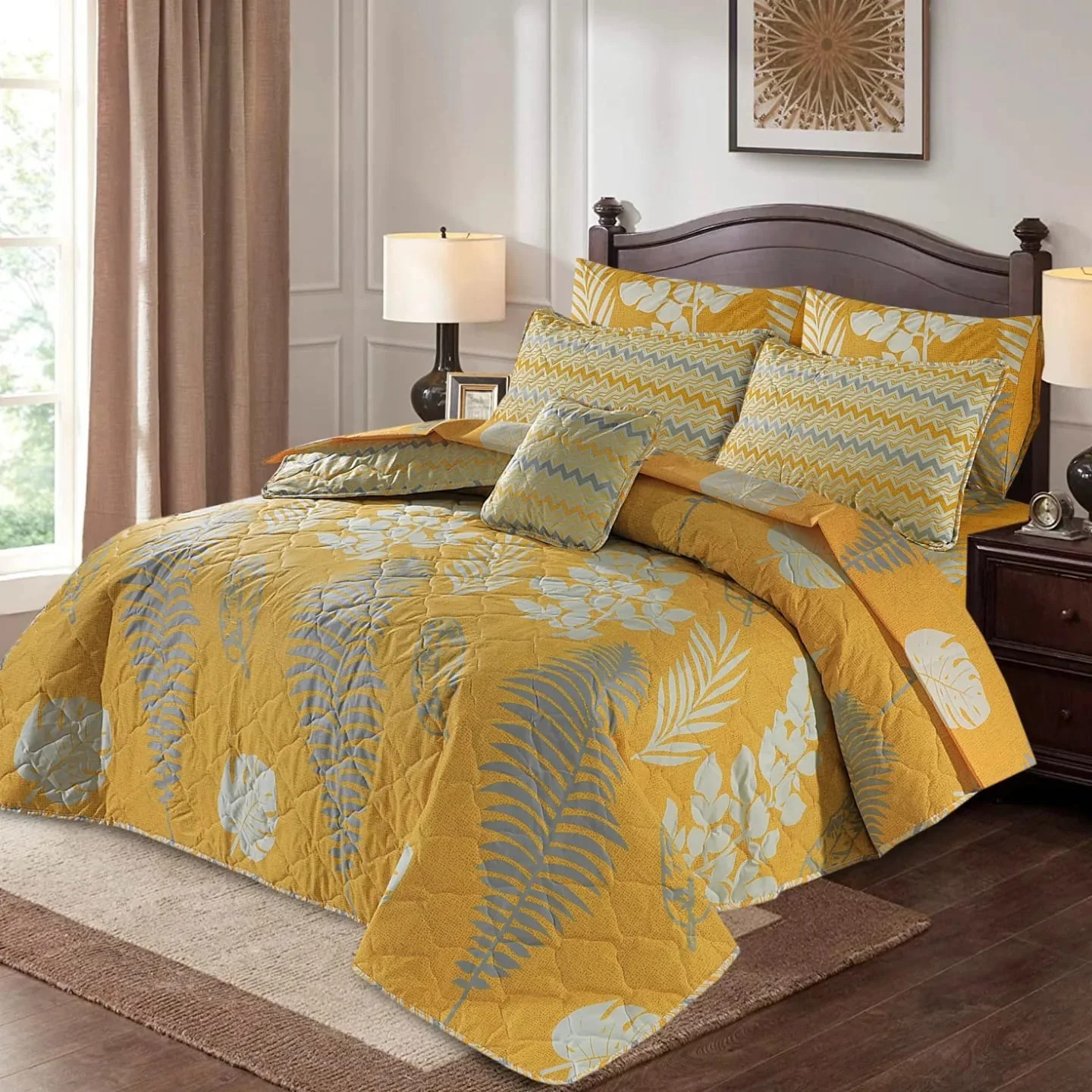 Quilted Comforter Set-160
