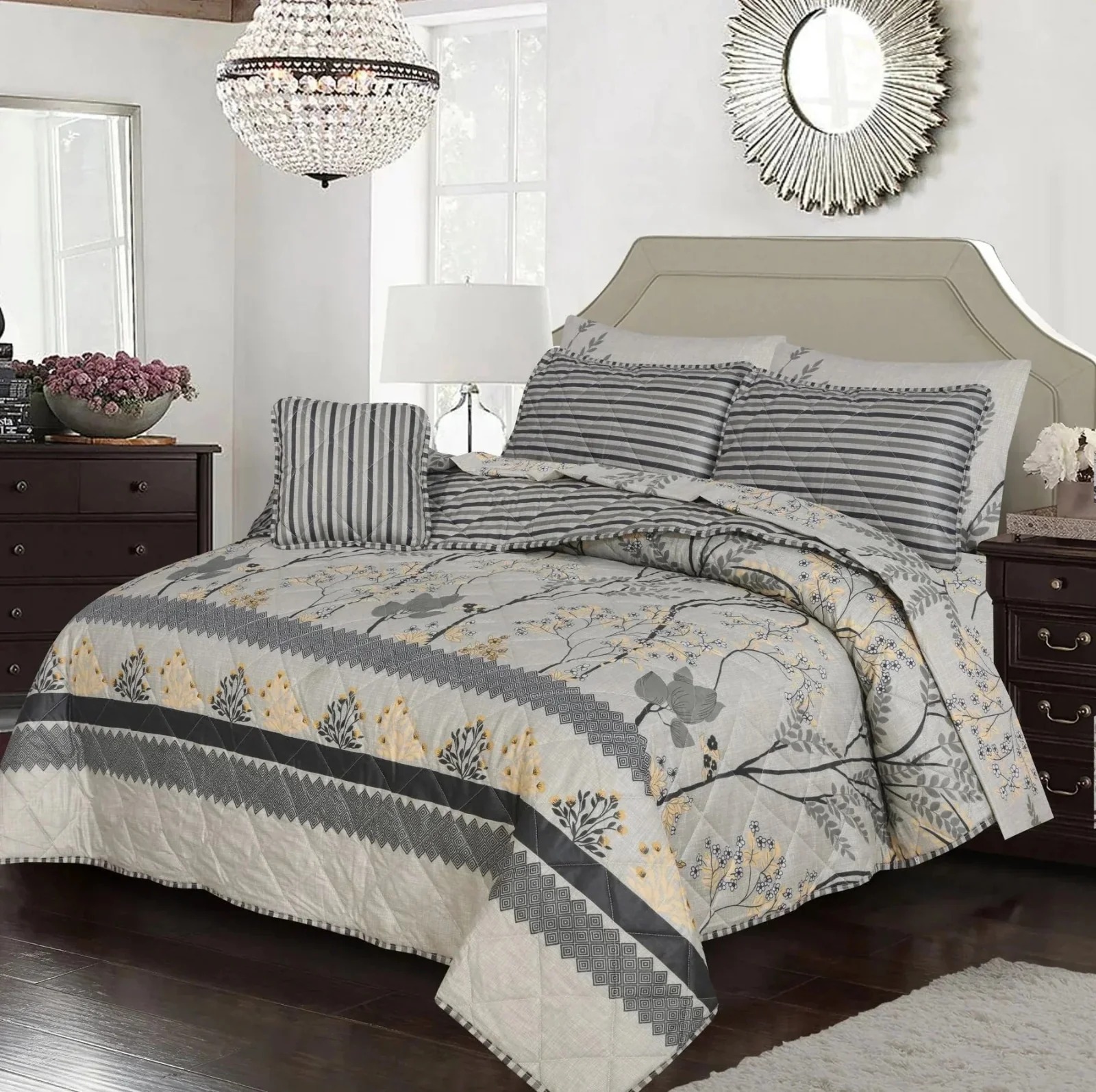 Quilted Comforter Set-162