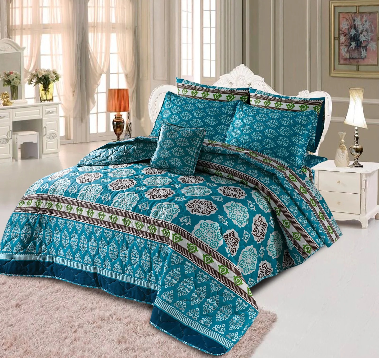 Quilted Comforter Set-167