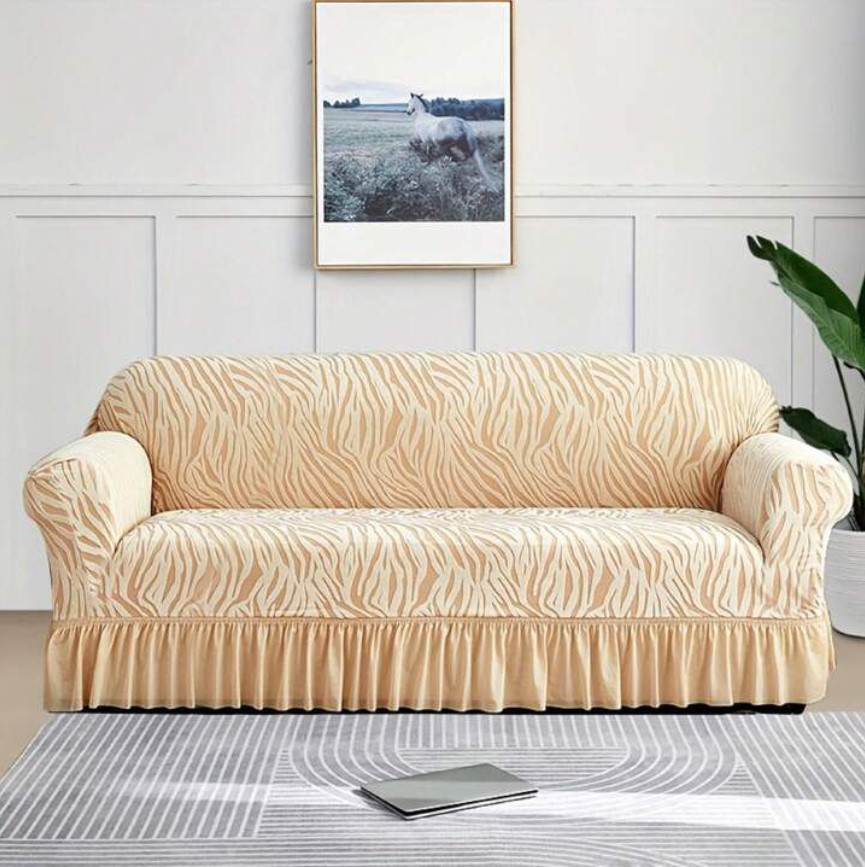 Zebra Velvet Turkish Sofa Cover-skin